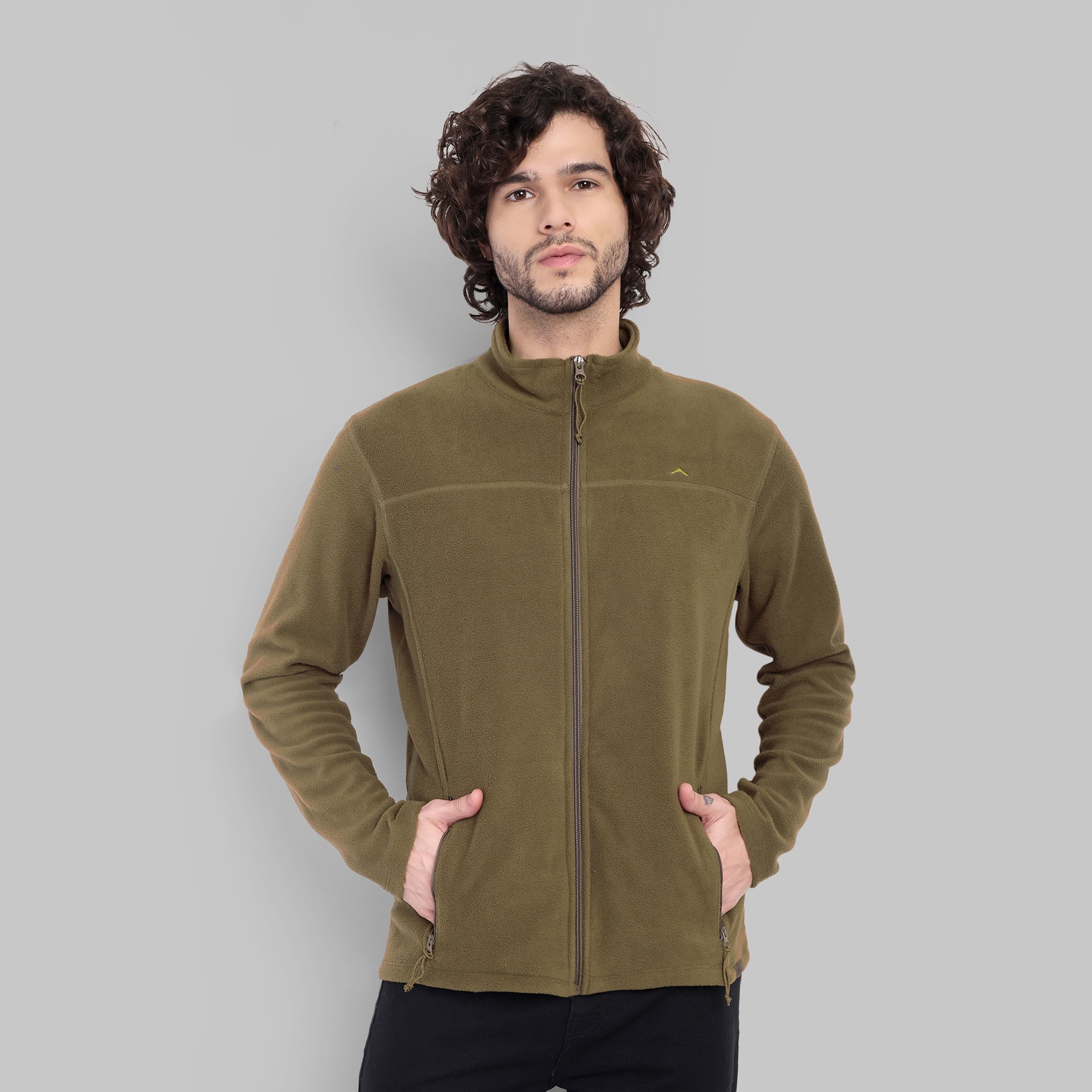 Full Zip Fleece Jacket – Lightweight (ET1000) Uniform Green-thumbmail-3