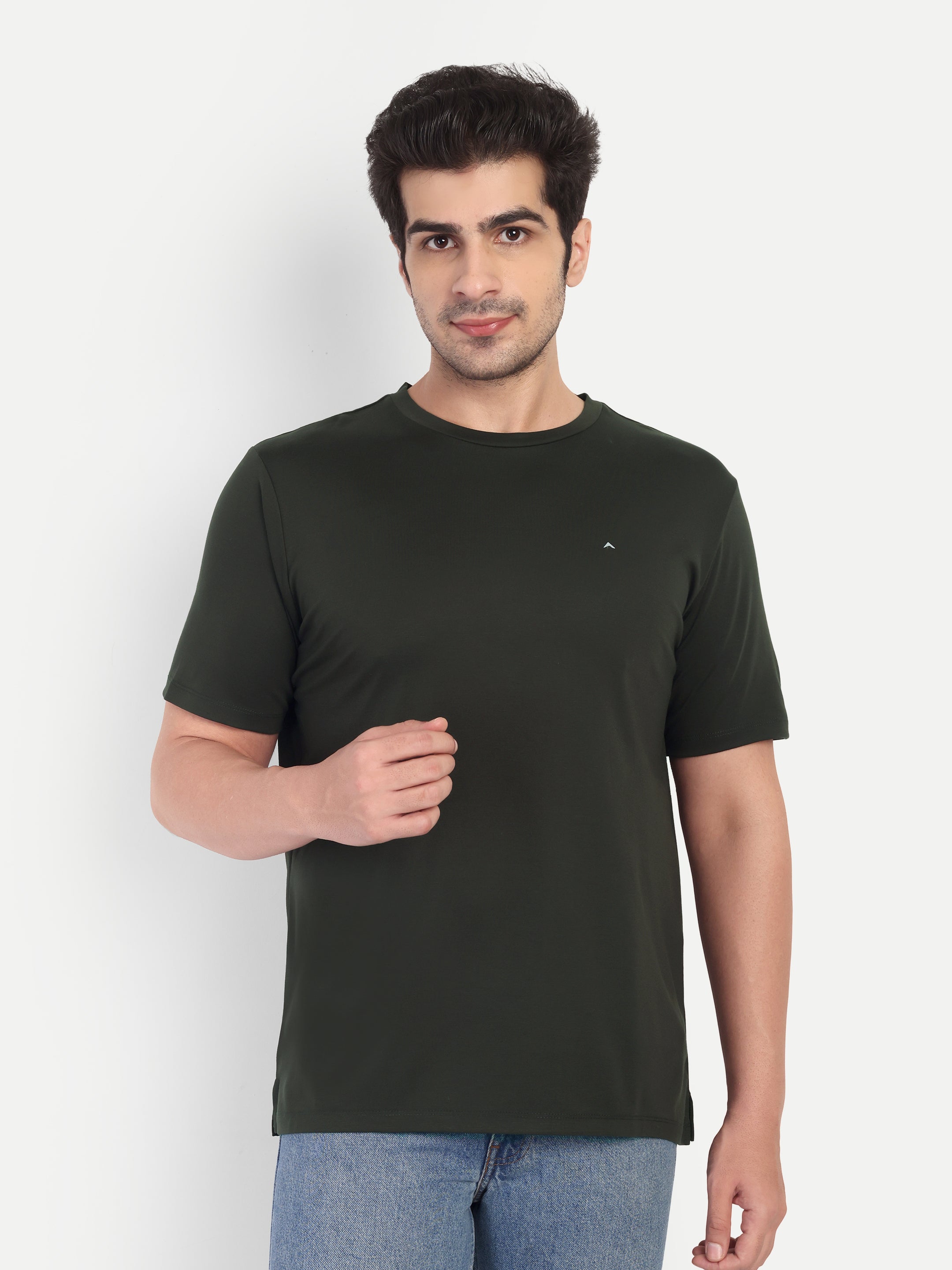 Adventra Elite Round Neck Tee AER100 (Olive)-thumbmail-3