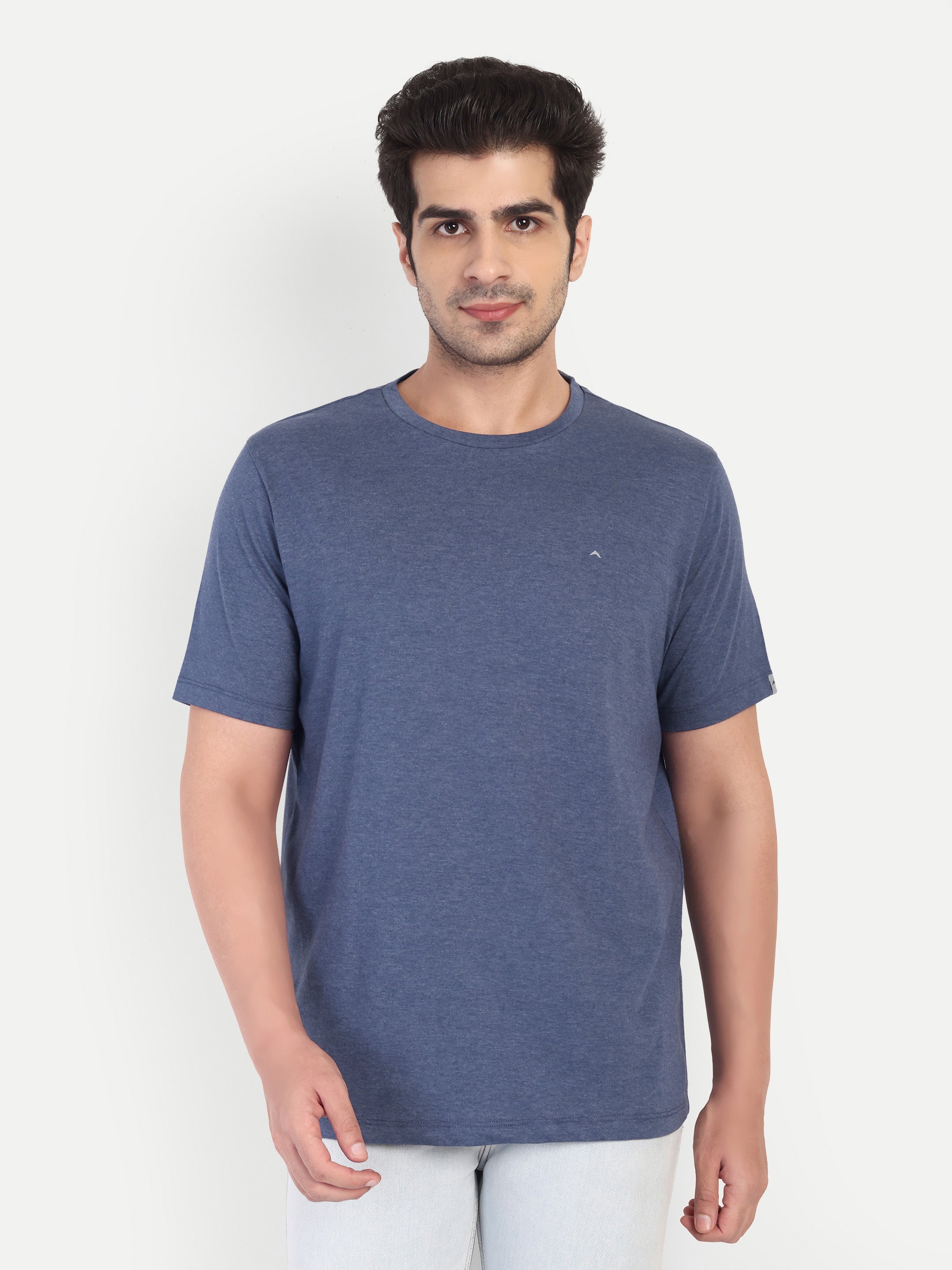 Adventra Basic Round Neck Tee ART104 (Navy)-thumbmail-3