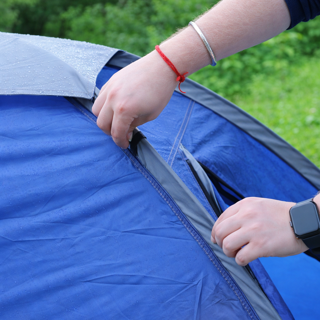 2-Person Camping Tent with UV Protection & Waterproof Flysheet (ET1102) Navy Blue-thumbmail-2