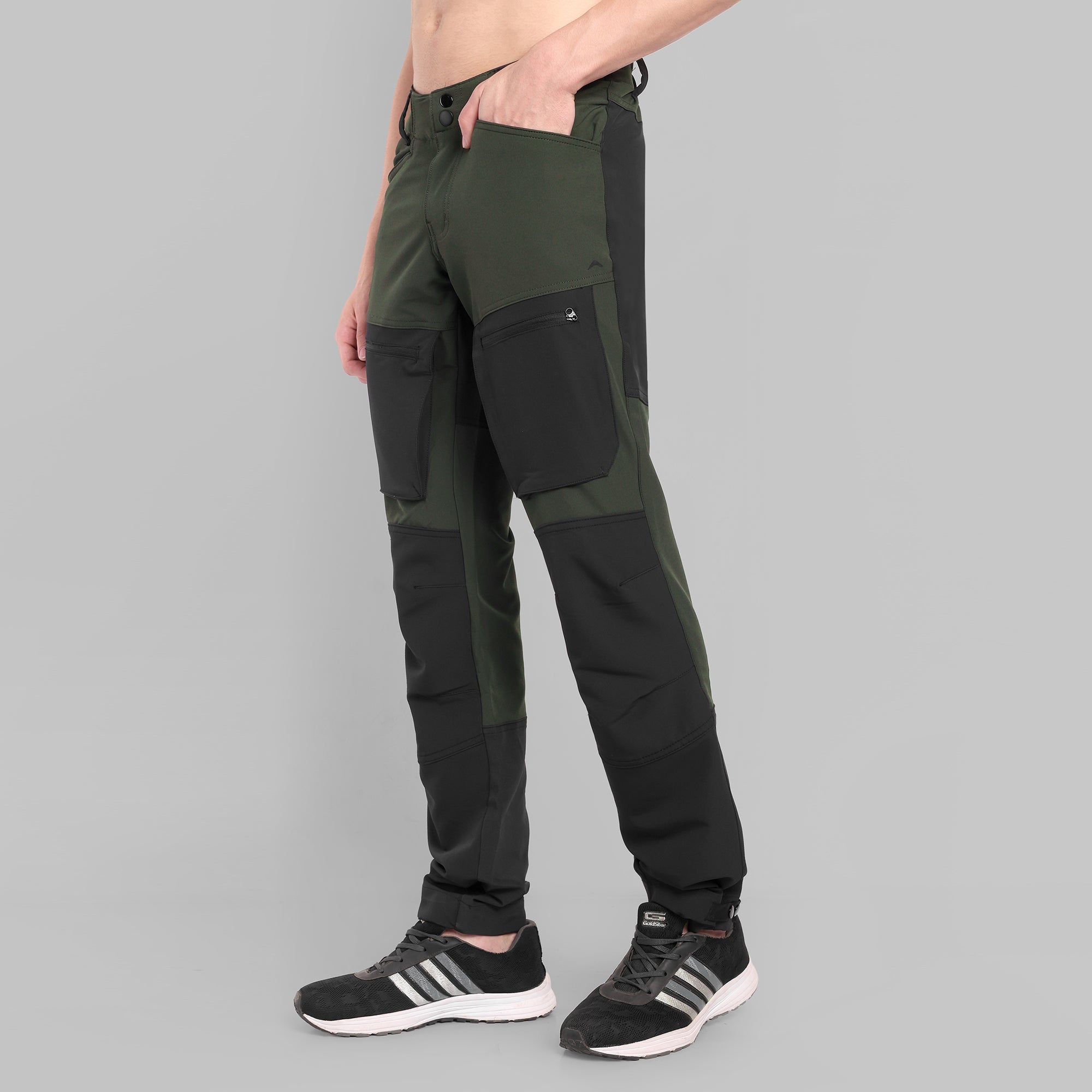 Water-Resistant Cargo Pants with 5 Pockets – EH1101 Green-thumbmail-5