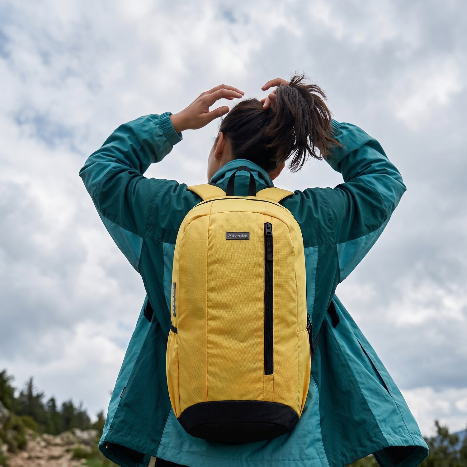 20L Everyday Backpack with Padded Straps - AERO (EH101) Yellow-thumbmail-4