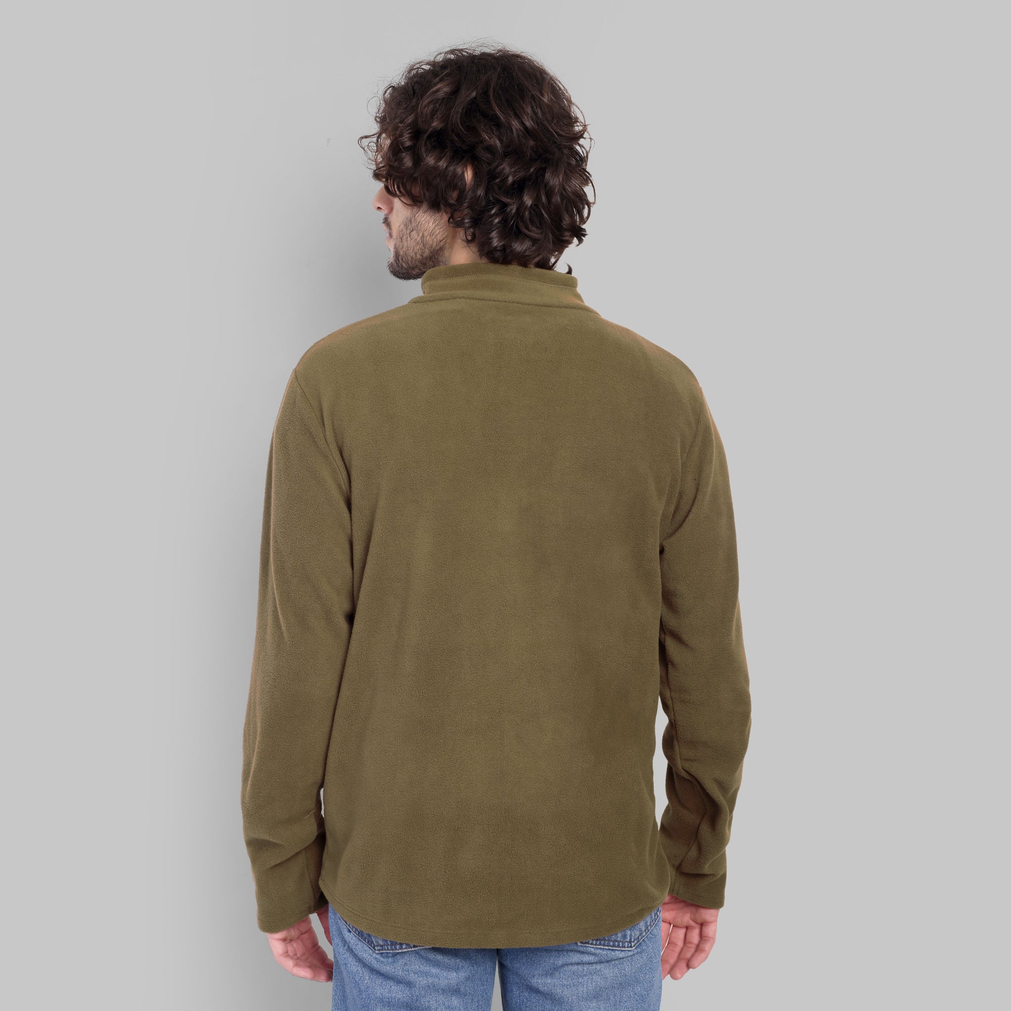 Half Zip Fleece Jacket – Lightweight (ET1000) Uniform Green-thumbmail-5