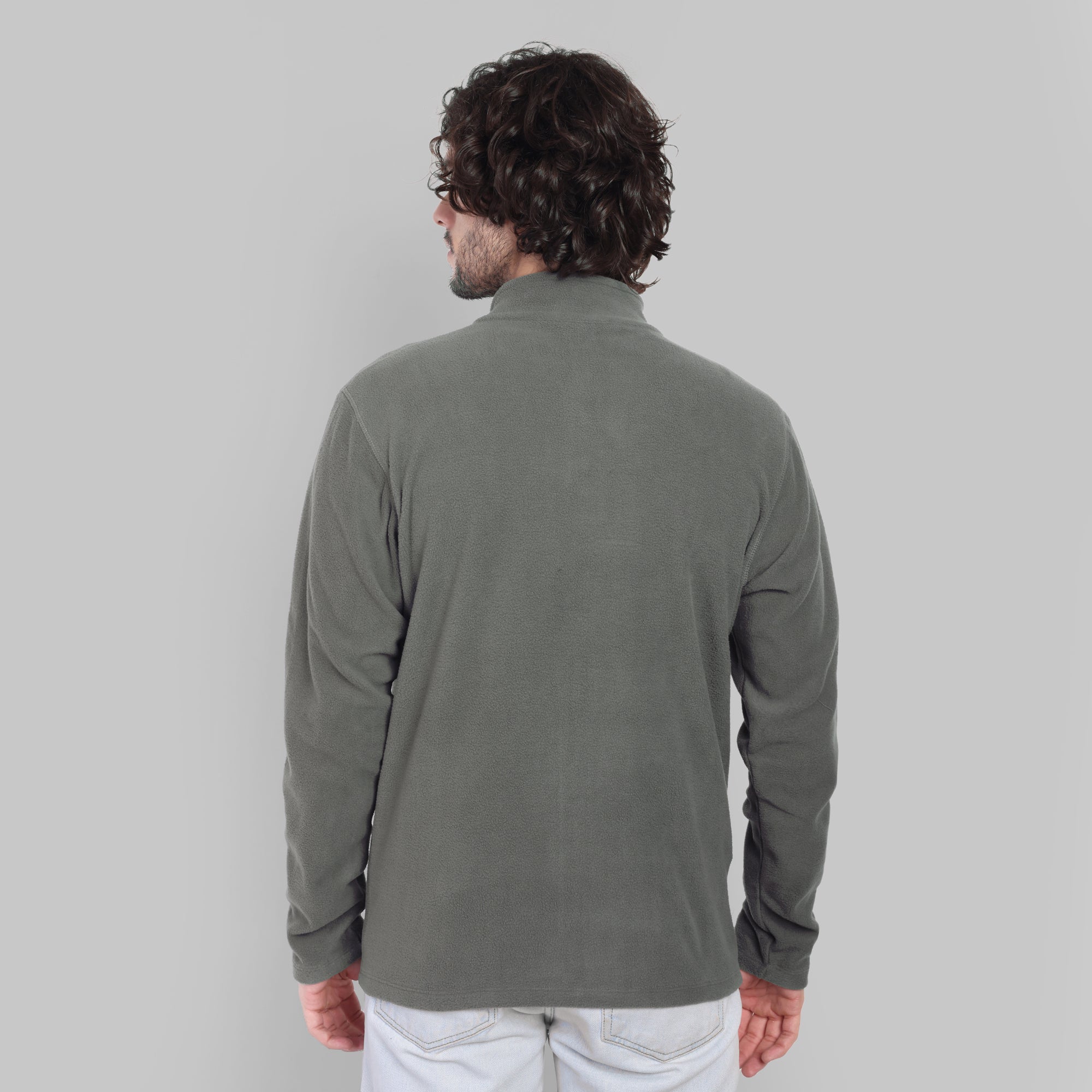 Full Zip Fleece Jacket – Lightweight (ET1000) Pewter Grey-thumbmail-5