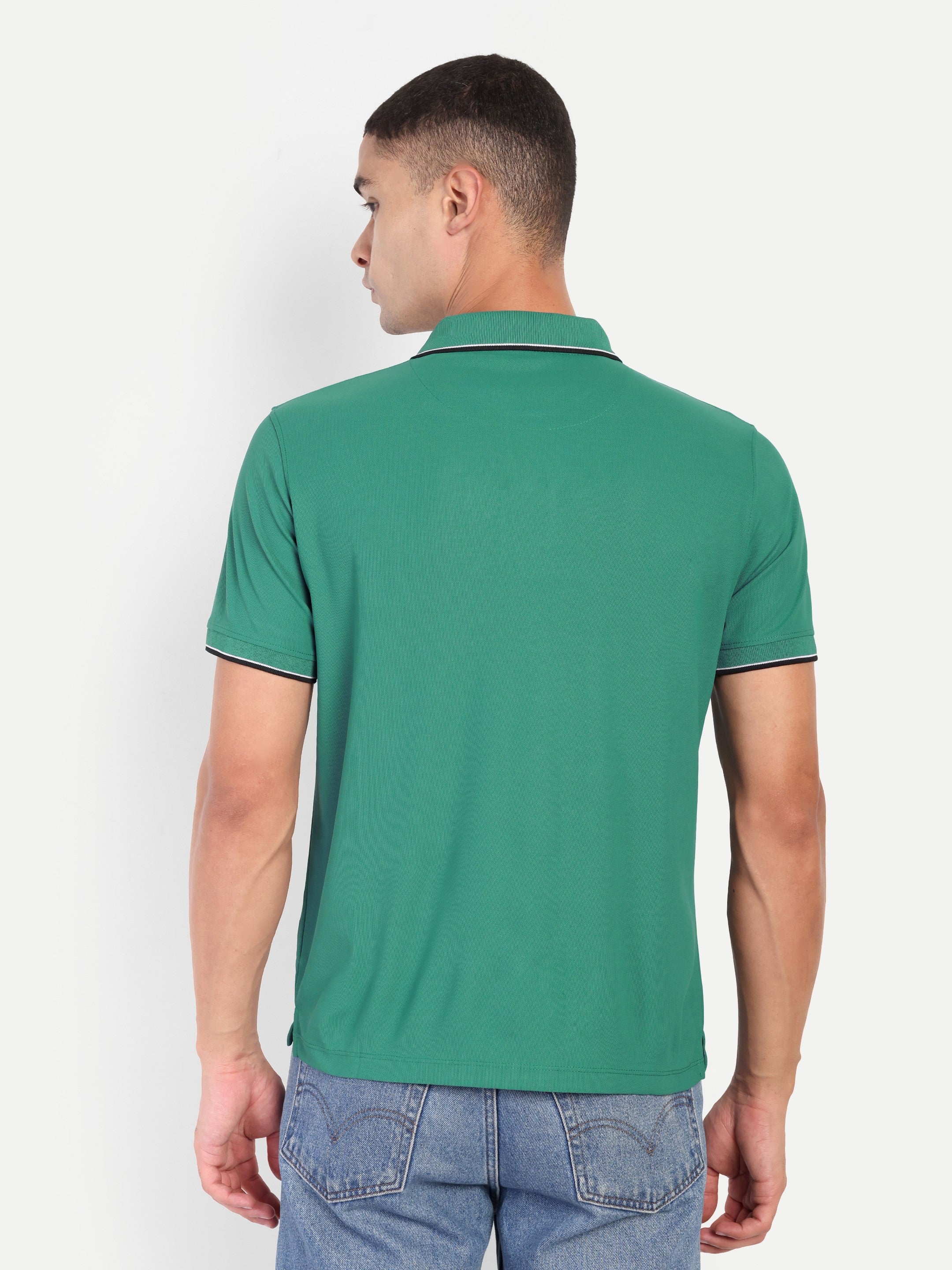 Adventra Polo Half Sleeve Tshirt ADP100 (Green)-thumbmail-5