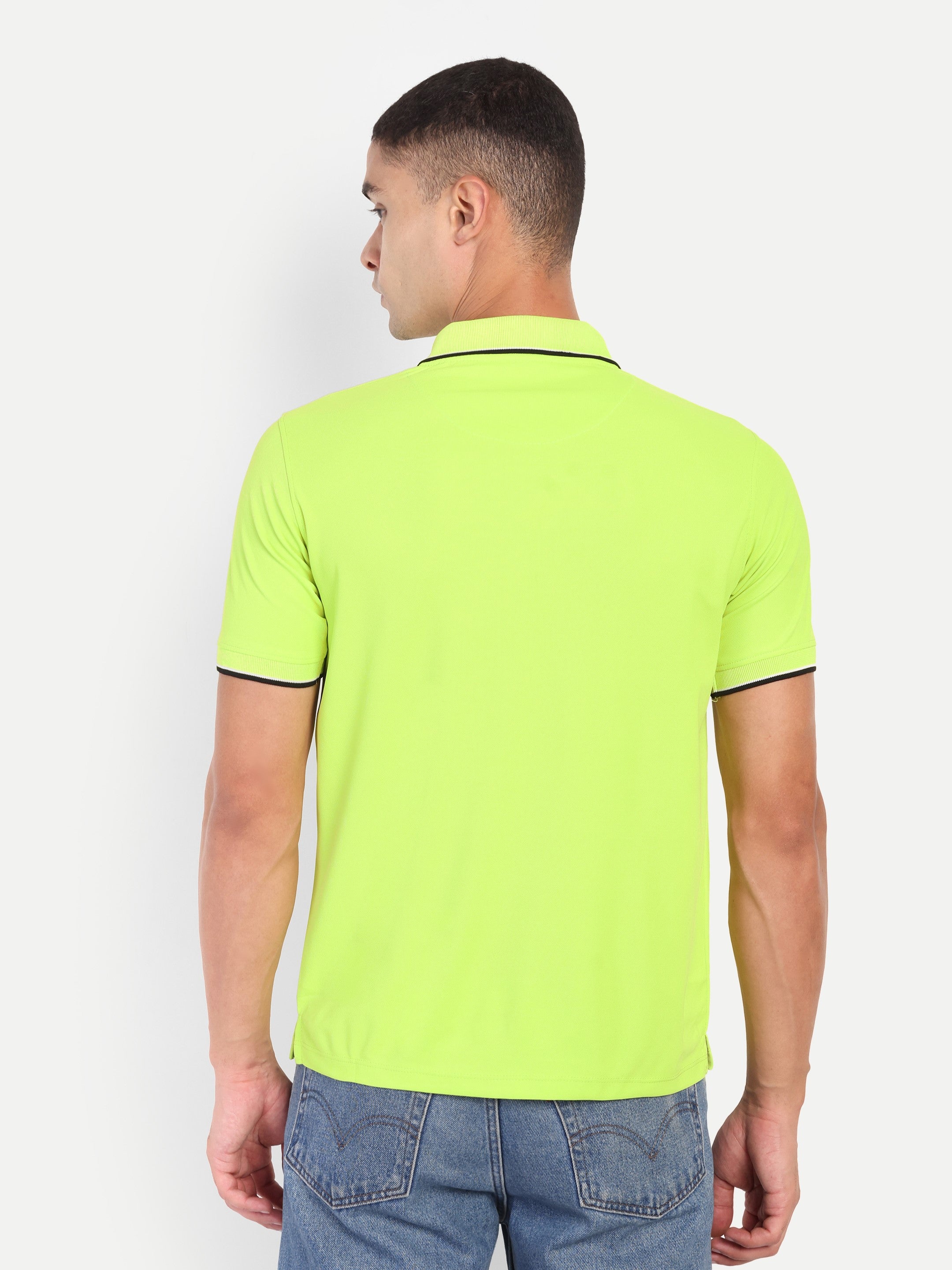 Adventra Polo Half Sleeve Tshirt ADP100 (Yellow)-thumbmail-5