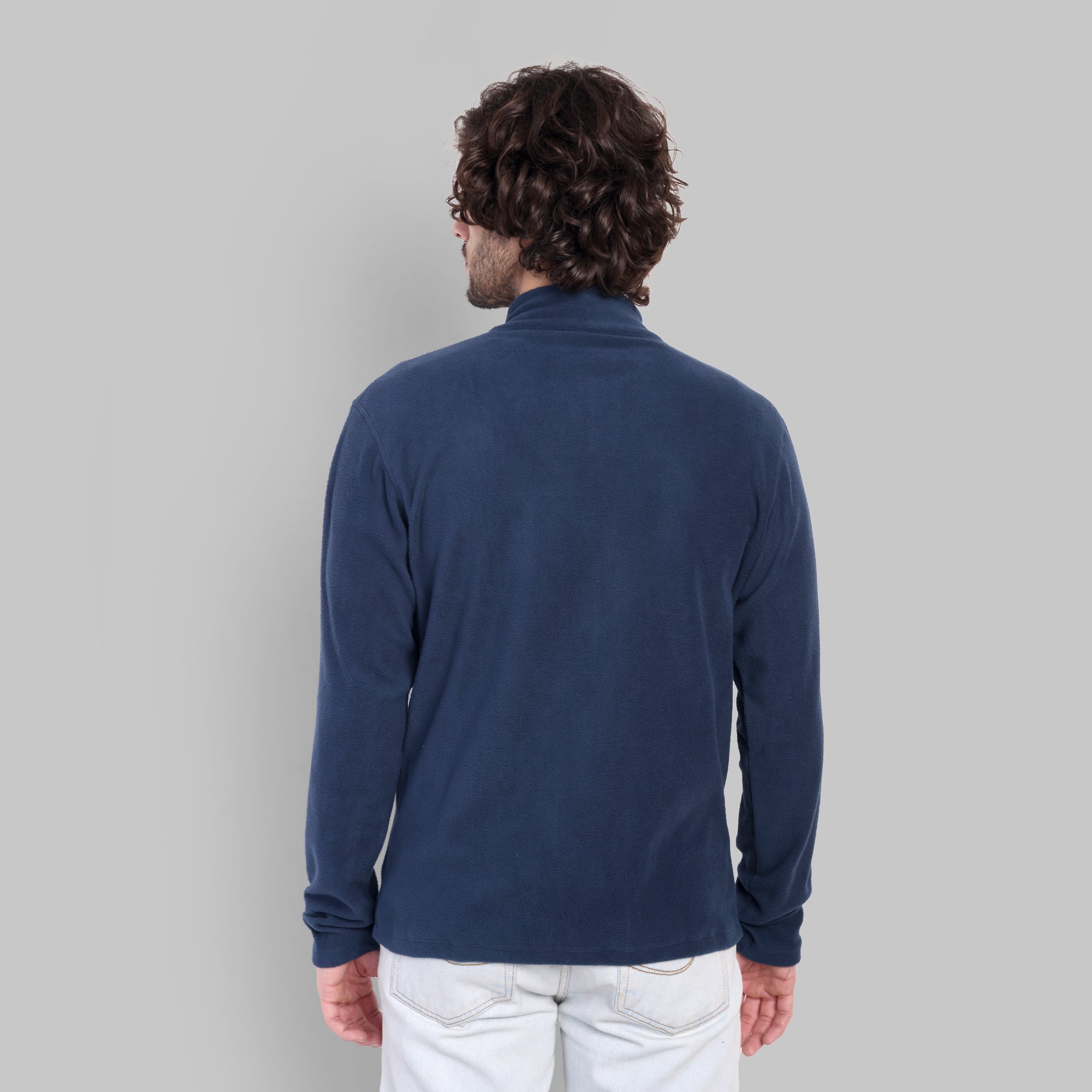 Full Zip Fleece Jacket – Lightweight (ET1000) Navy Blue-thumbmail-5