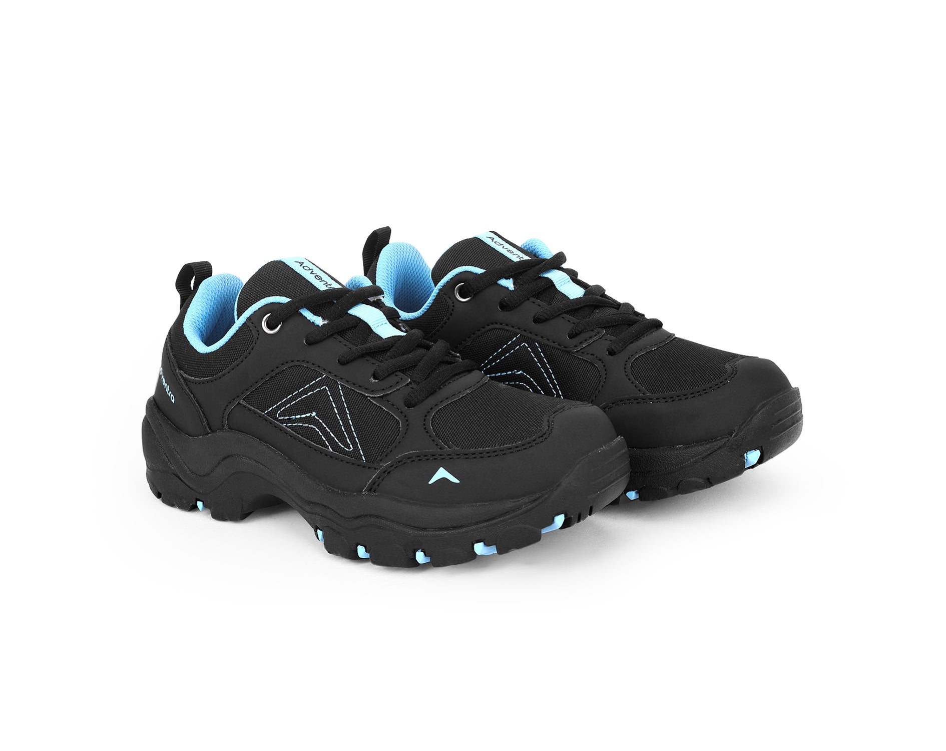Kids Low-Top Hiking Shoes with Anti-Skid Rubber Sole (EH500) Black-thumbmail-6