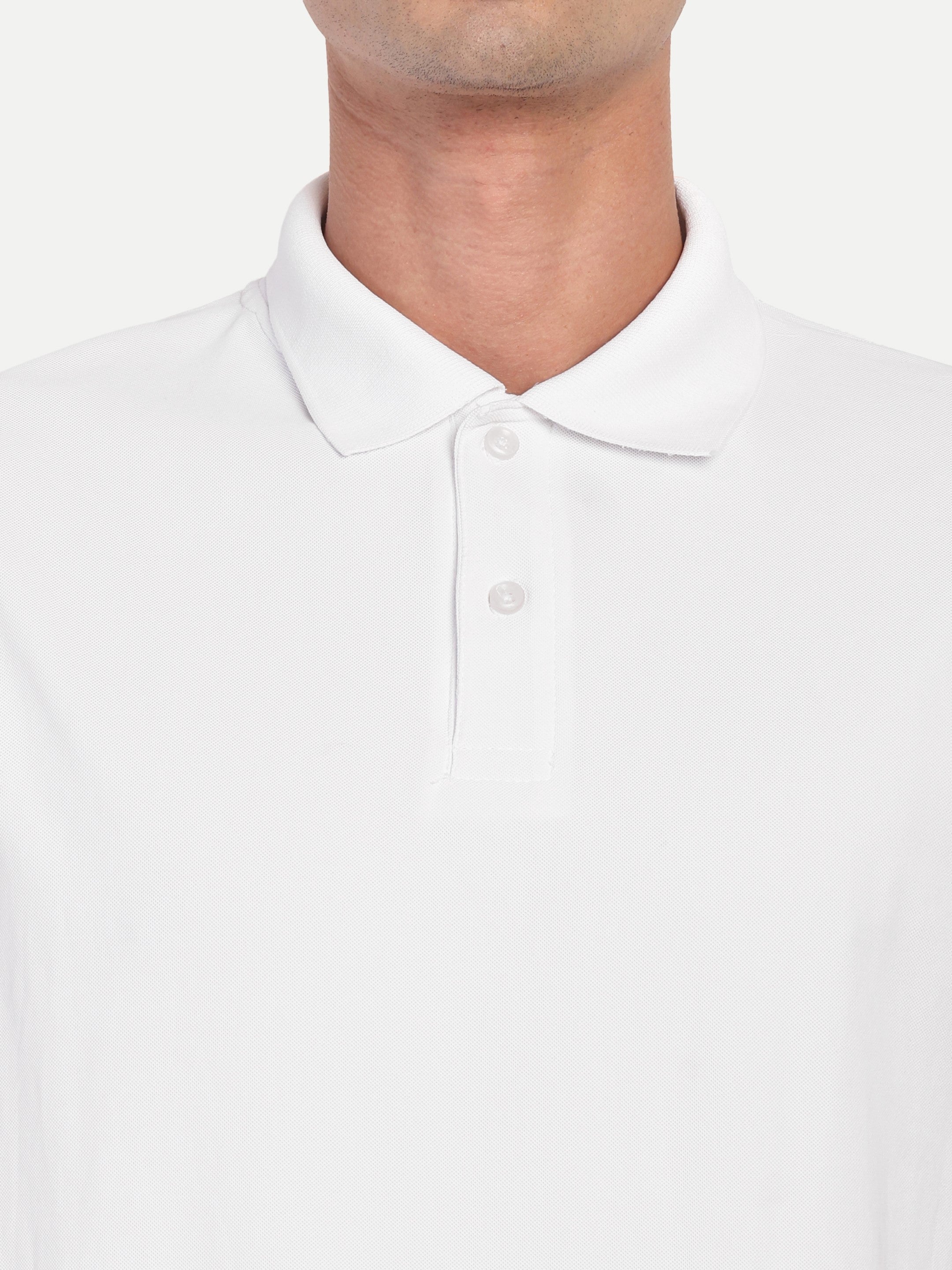 Adventra Polo Half Sleeve Tshirt ADP100 (White)-thumbmail-6