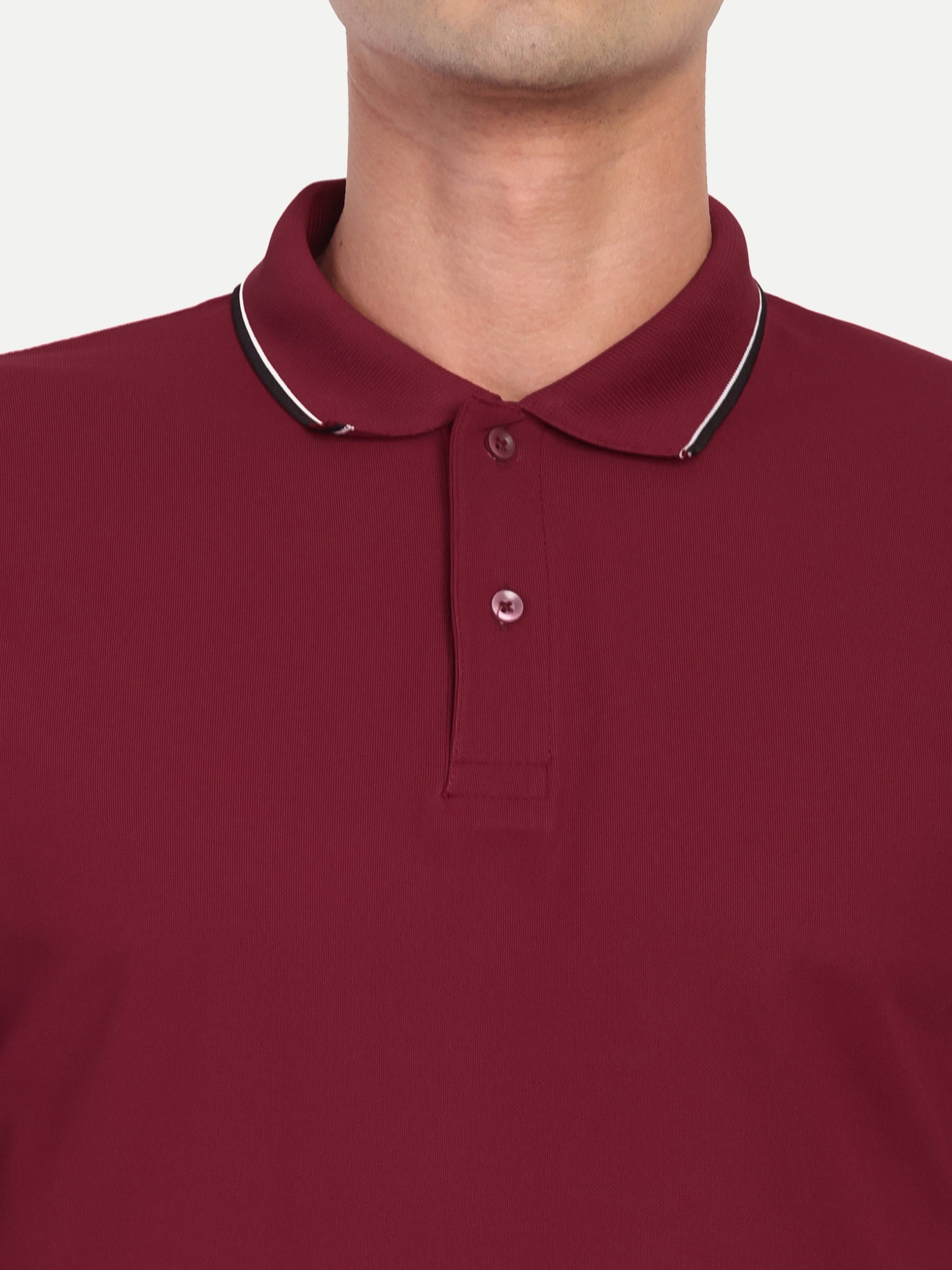 Adventra Polo Half Sleeve Tshirt ADP100 (Dark Red)-thumbmail-6