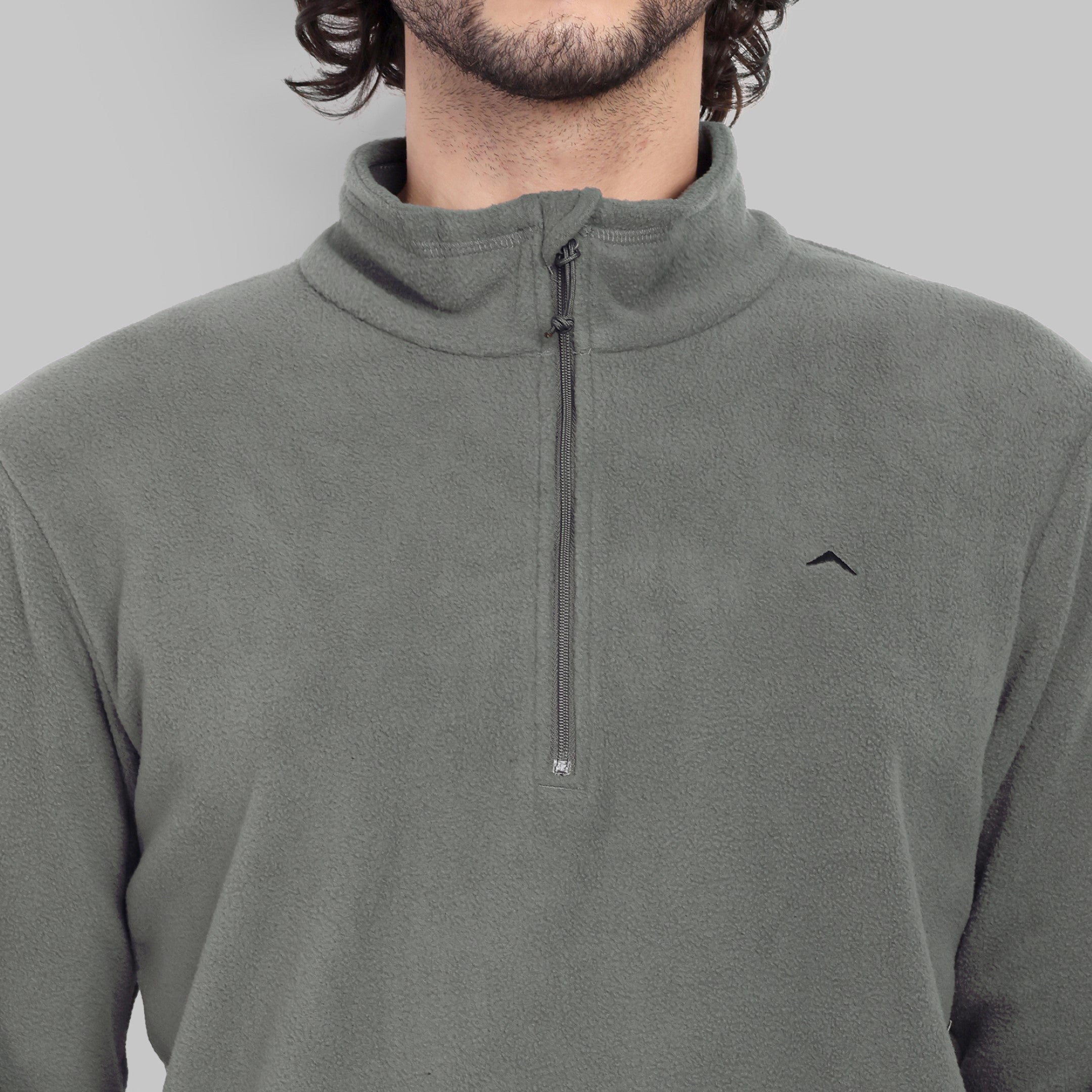Half Zip Fleece Jacket – Lightweight (ET1000) Pewter Grey-thumbmail-6