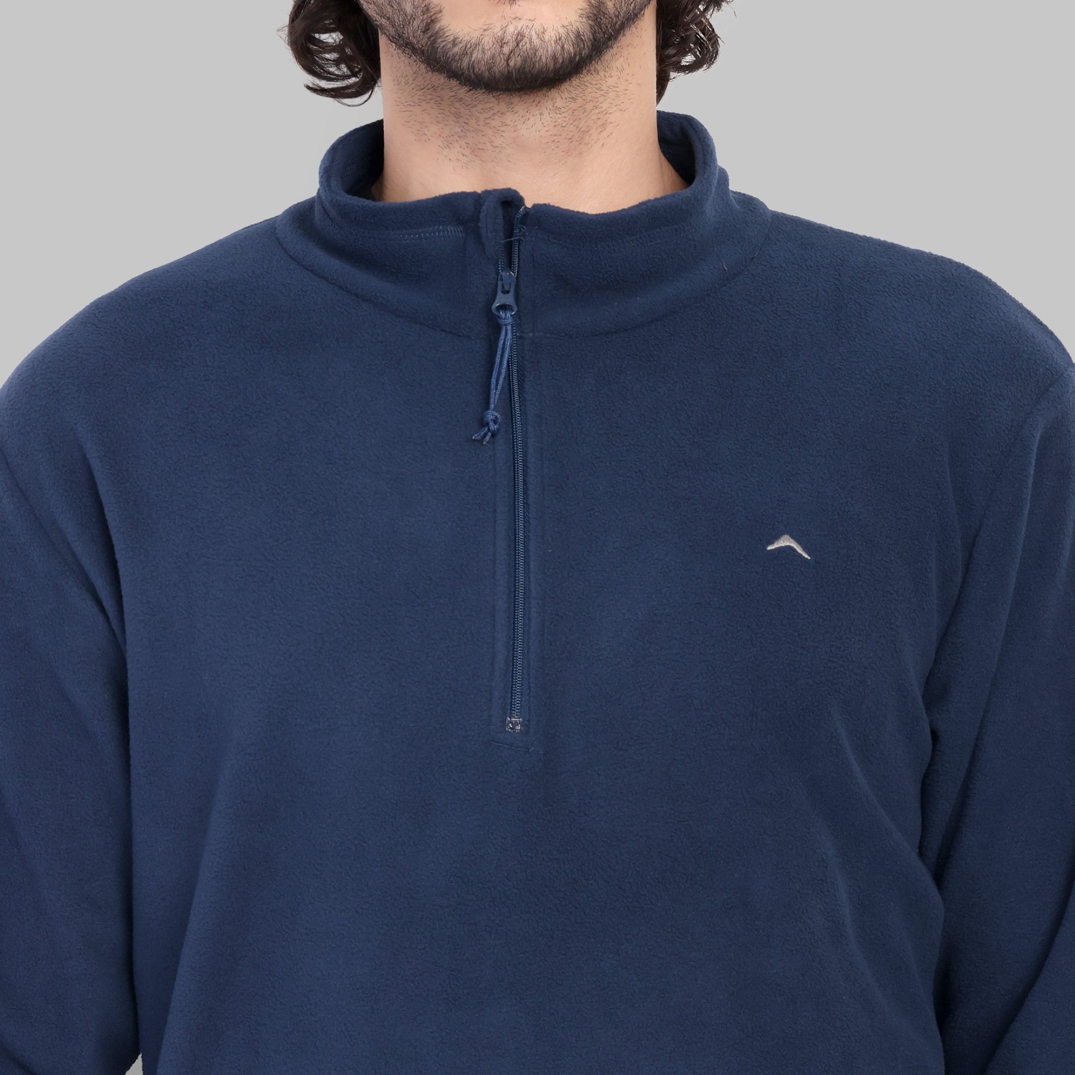 Half Zip Fleece Jacket – Lightweight (ET1000) Navy Blue-thumbmail-6