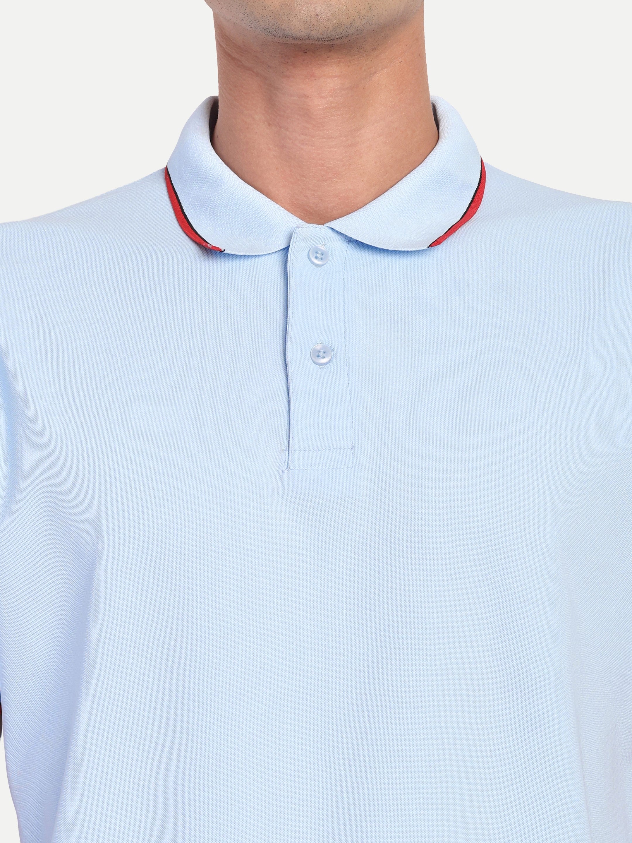Adventra Polo Half Sleeve Tshirt ADP100 (Sky Blue)-thumbmail-6