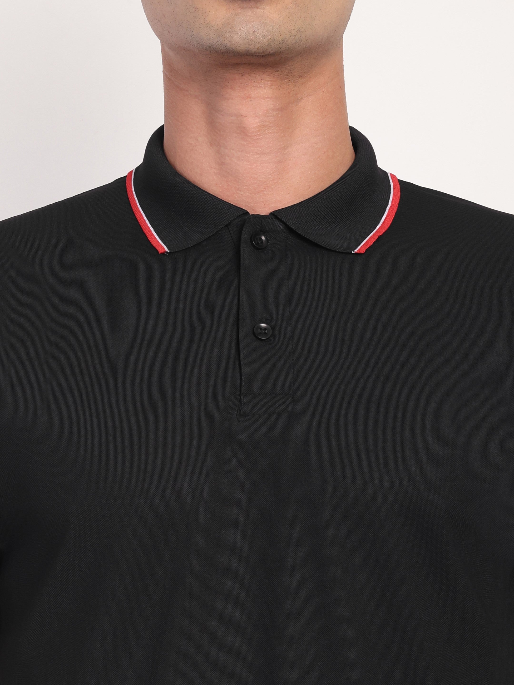Adventra Polo Half Sleeve Tshirt ADP100 (Black)-thumbmail-5