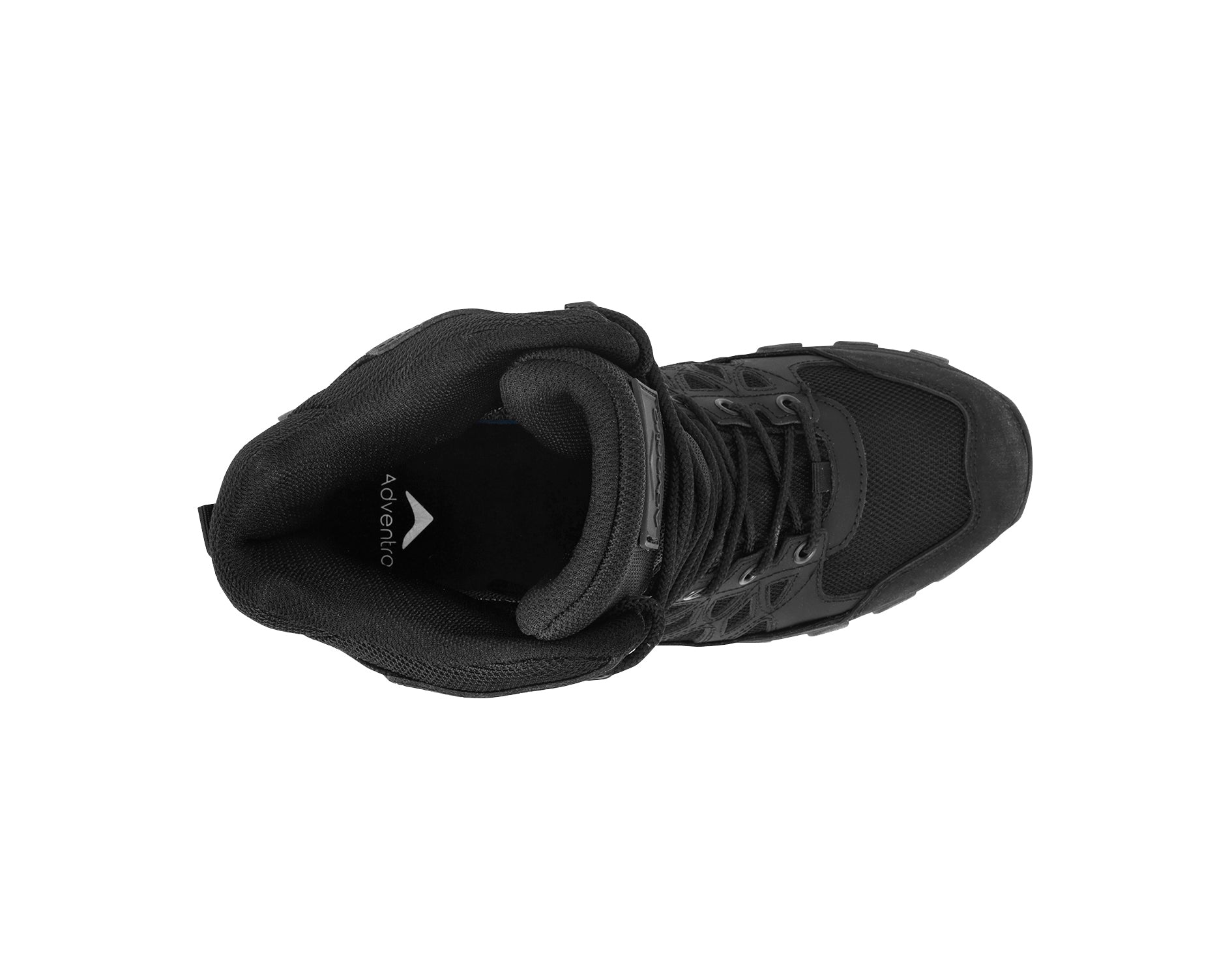 Men Waterproof High-Top Hiking Shoes with Cushioned Comfort (WH1108) Black-thumbmail-2
