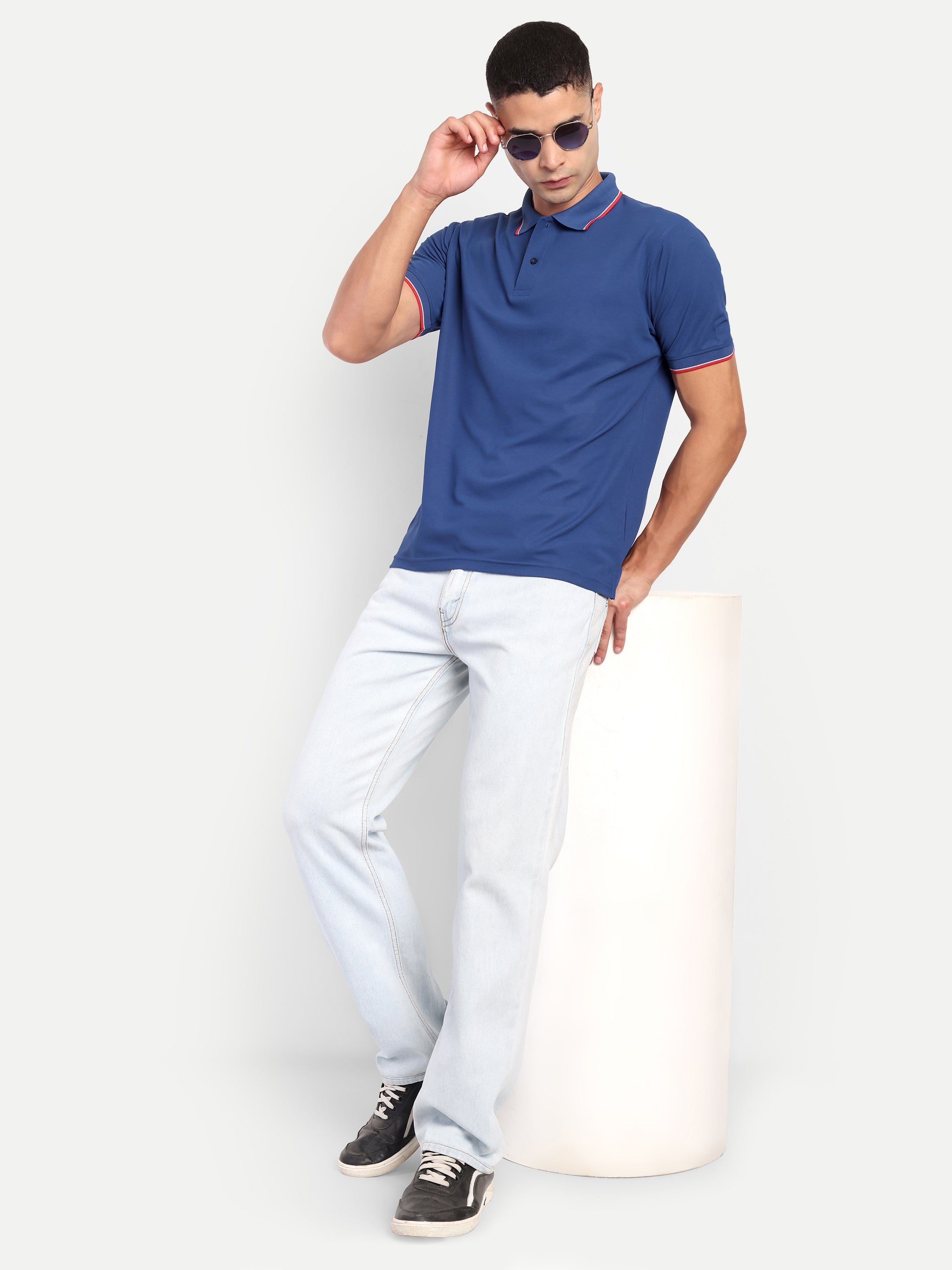 Adventra Polo Half Sleeve Tshirt ADP100 (Dark Blue)-thumbmail-7