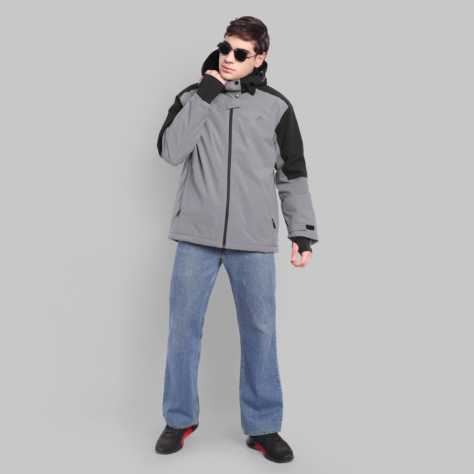 Waterproof Hoodie Jacket, Detachable Hood, 7 Pkts – Warm -20°C (WH2100) Grey-thumbmail-8
