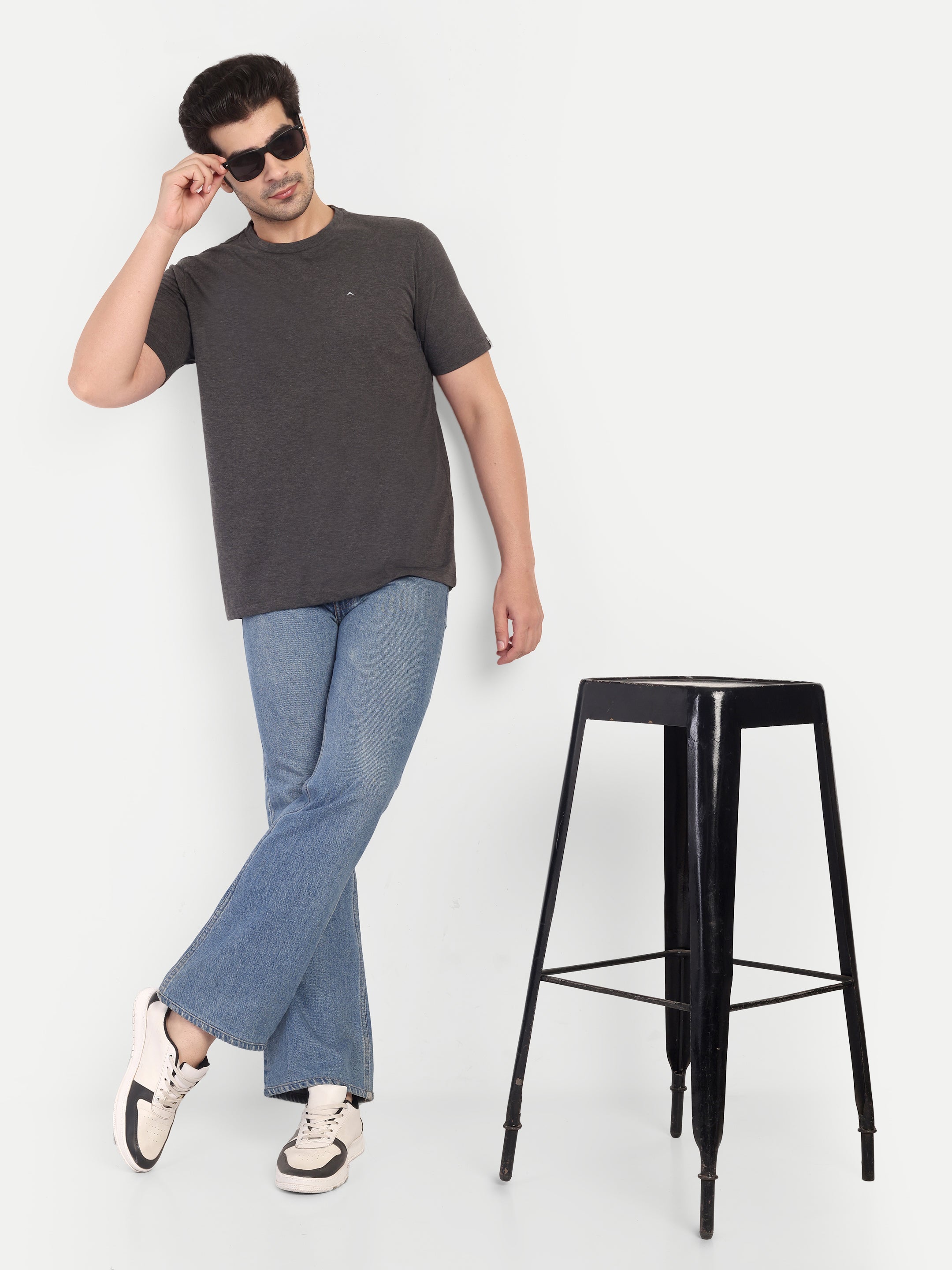 Adventra Basic Round Neck Tee ART104 (Dark Grey)-thumbmail-7