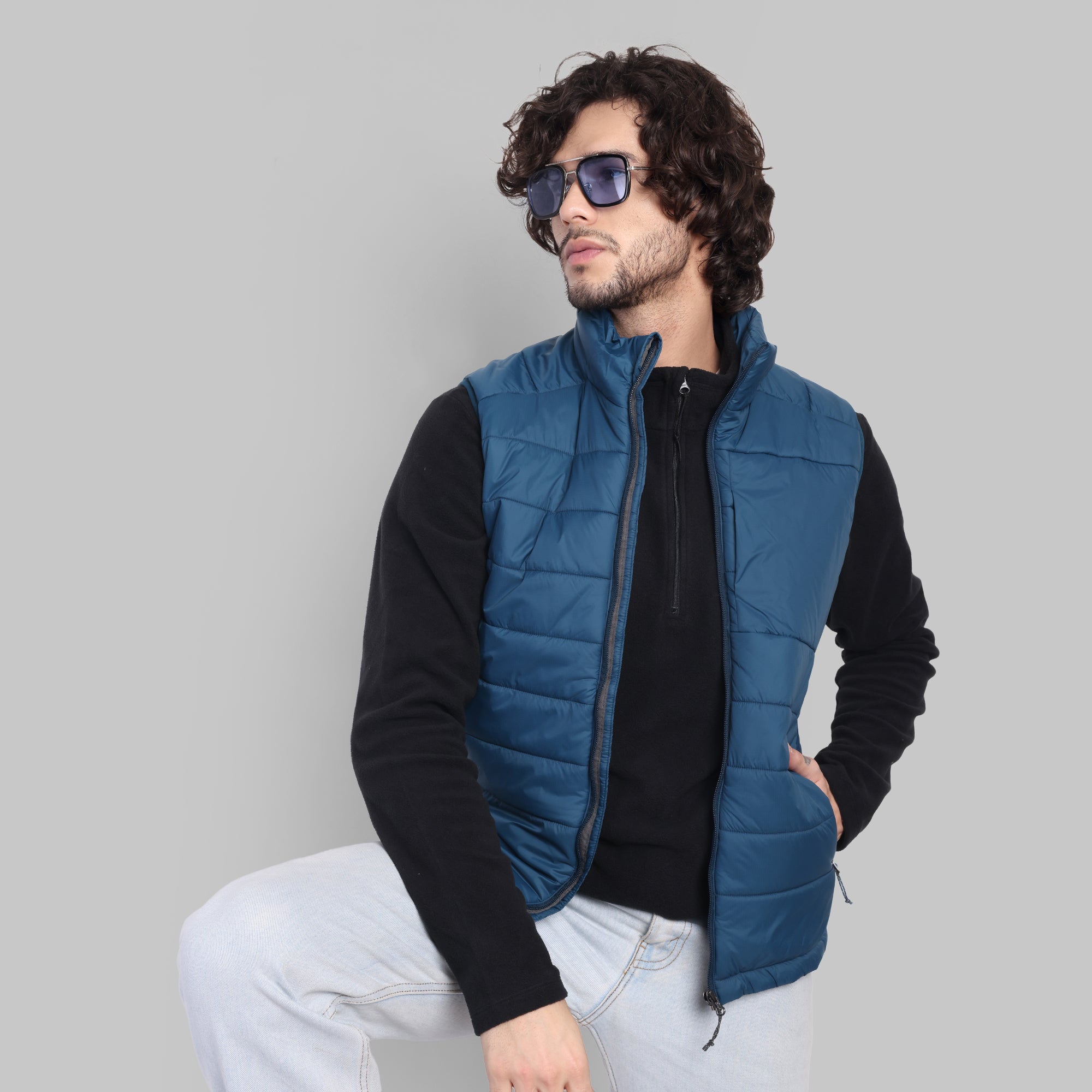 Lightweight Packable Jacket - Water-Repellent (WH1000) – Teal Blue-thumbmail-8