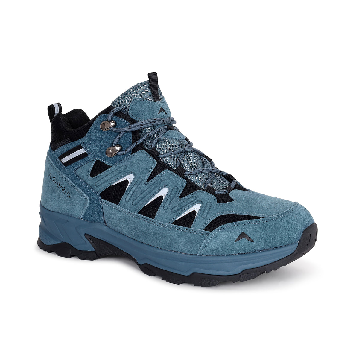 Waterproof Mid Ankle Hiking Shoes with Ultra Grip & Suede Upper (ET1118) - Blue
