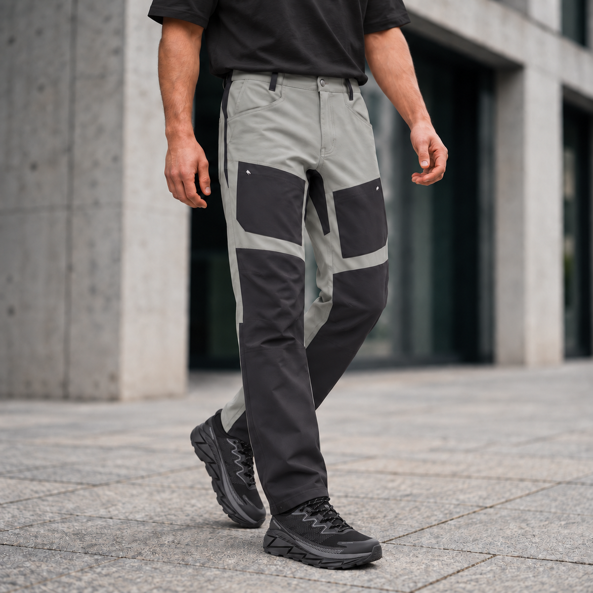 Water-Resistant Cargo Pants with 5 Pockets – EH1101 Grey-thumbmail-2