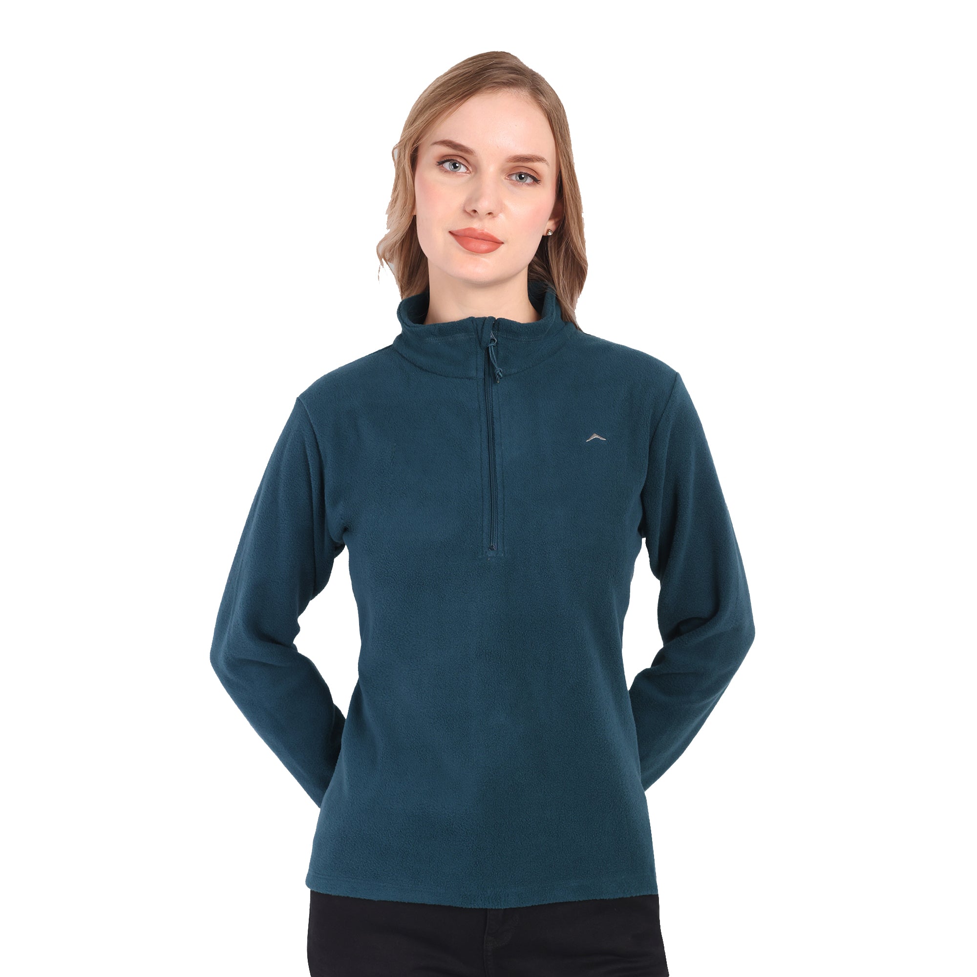 Women Half Zip Fleece Jacket – Lightweight (ET1000) Navy Blue
