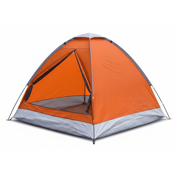 2-Person Camping Tent with UV Protection & Waterproof Flysheet (ET1102) Orange