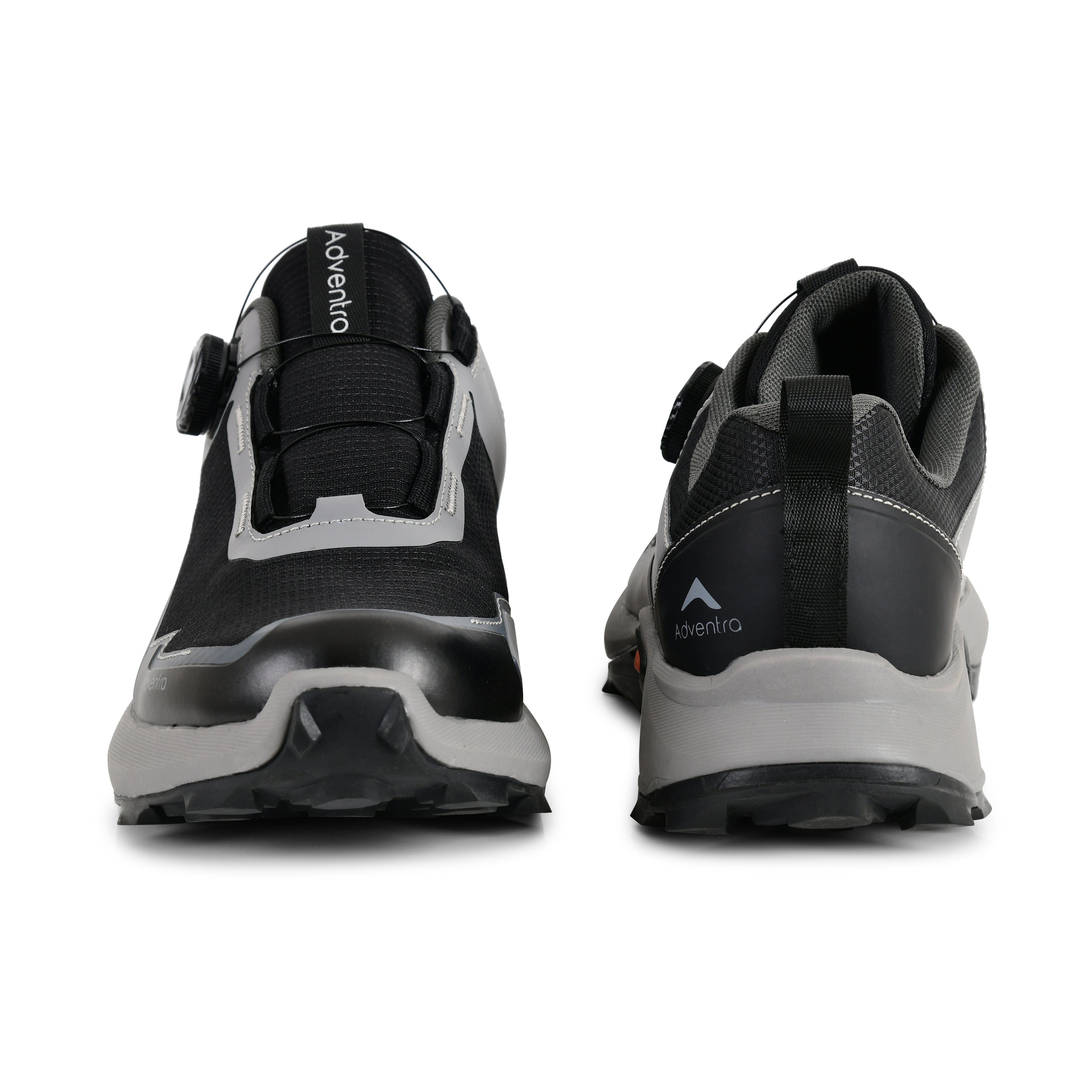 Men Waterproof Low-Top Hiking Shoes with Auto-Lacing (ET1102) Grey-thumbmail-3
