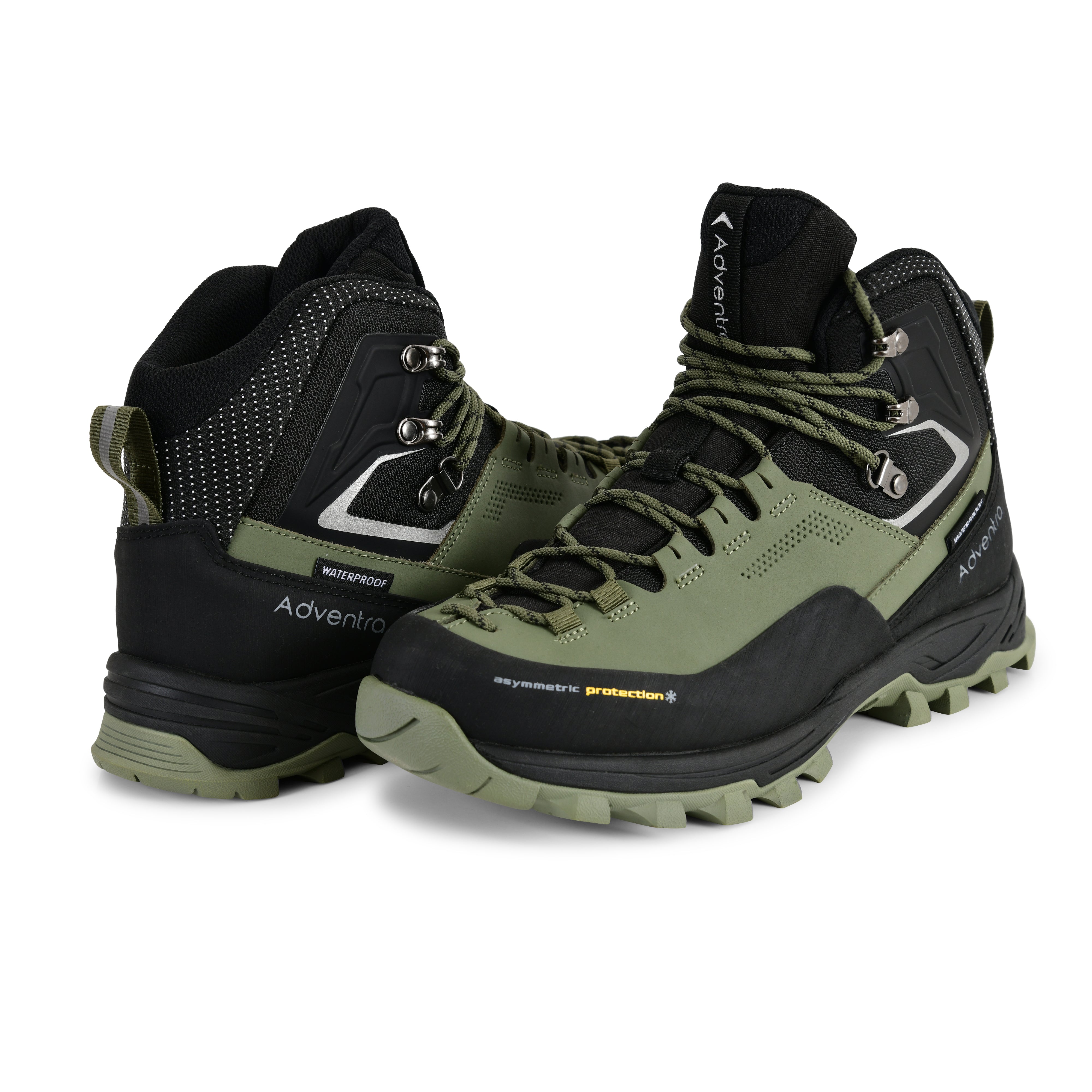 Men Waterproof Mid-Top Hiking Shoes with 3M Insulation (WH1106) Green-thumbmail-7