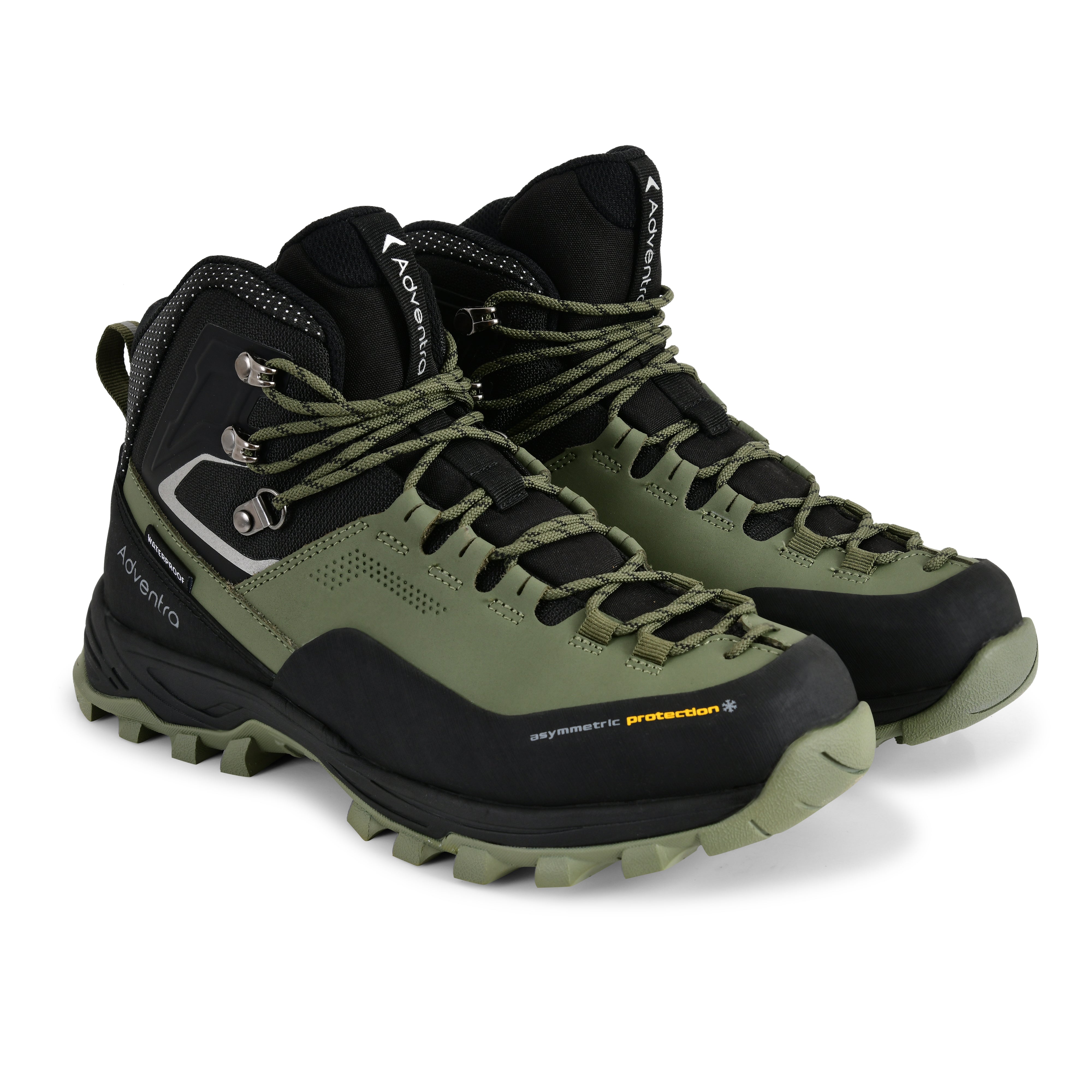 Men Waterproof Mid-Top Hiking Shoes with 3M Insulation (WH1106) Green-thumbmail-4