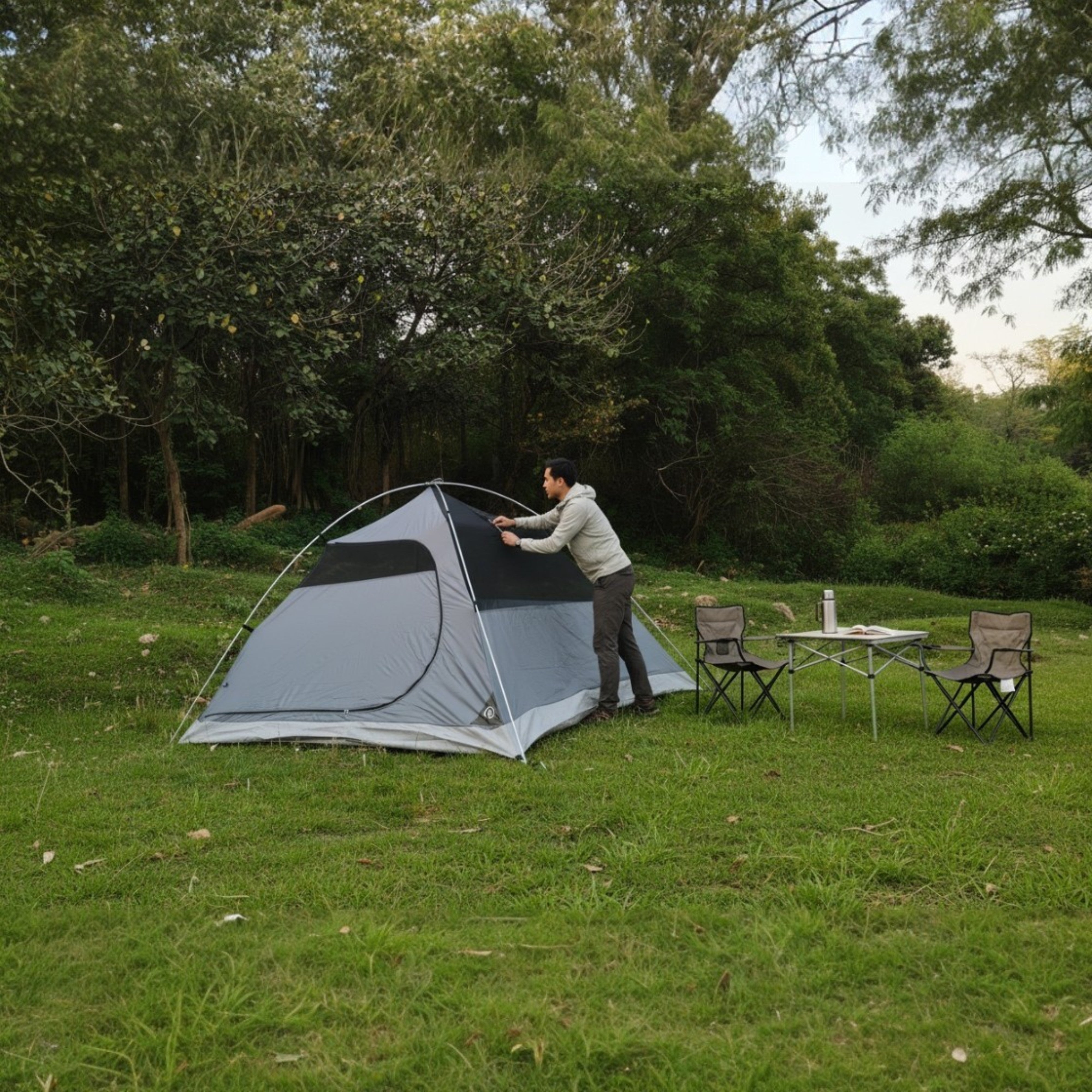 3 Person Waterproof Camping Tent with Aluminium Poles | ET1103-thumbmail-13