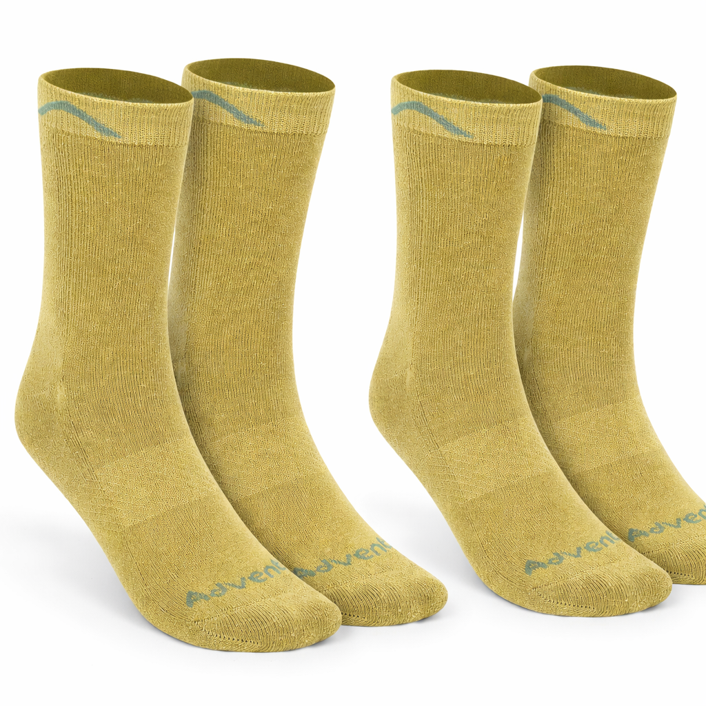 Mid-Calf Sports Socks – Pack of 2 (WH500) – Sea Kelp-thumbmail-6