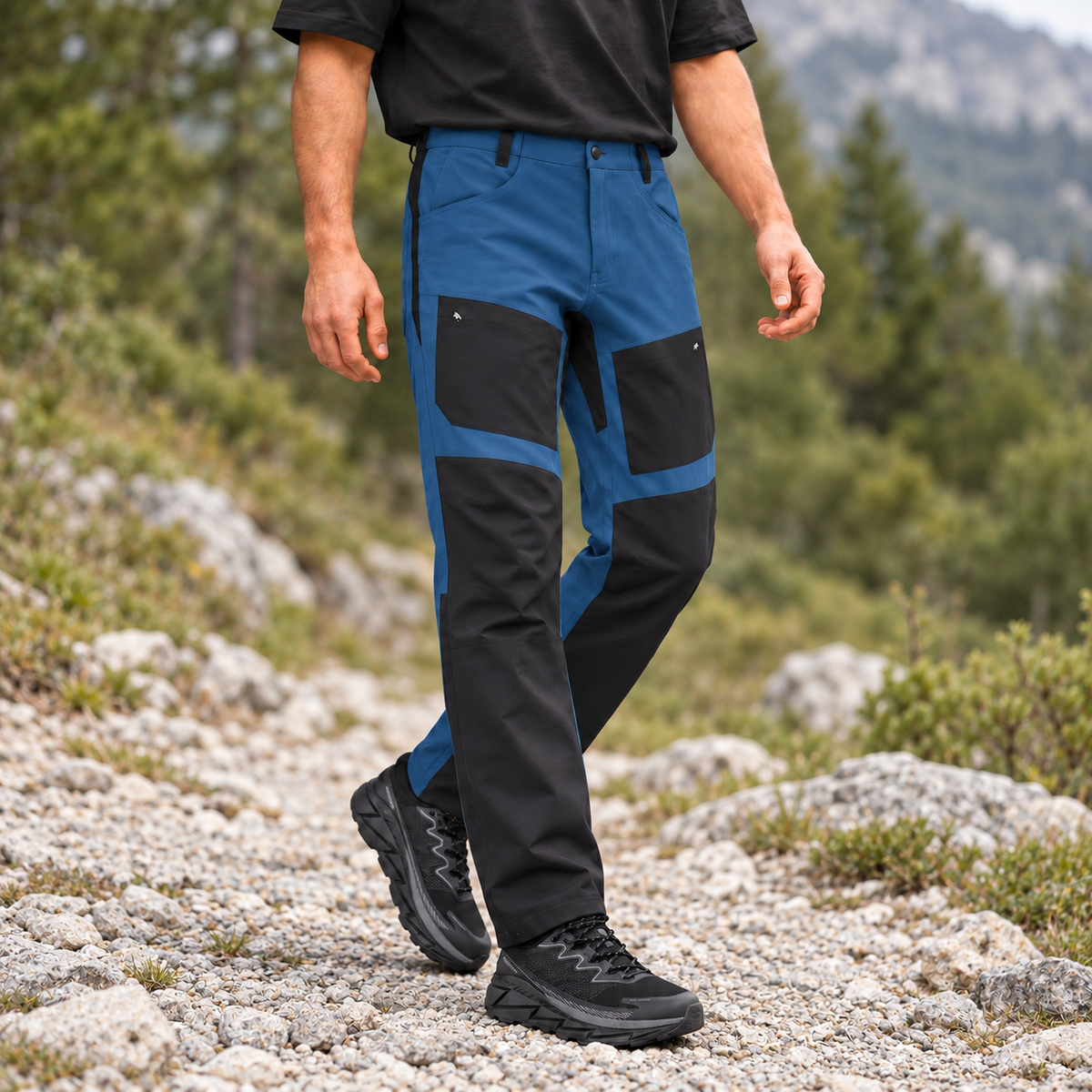 Water-Resistant Cargo Pants with 5 Pockets – EH1101 Blue-thumbmail-2
