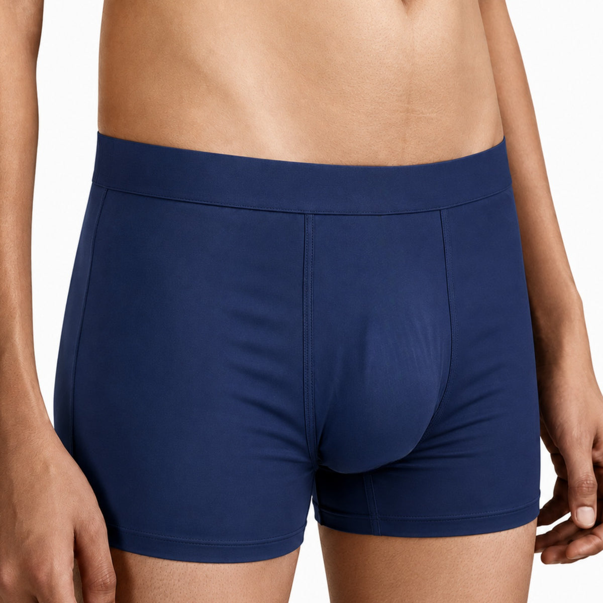 Men's Boxers - Quick Dry Breathable Stretchable (MB100) Navy Blue-thumbmail-2