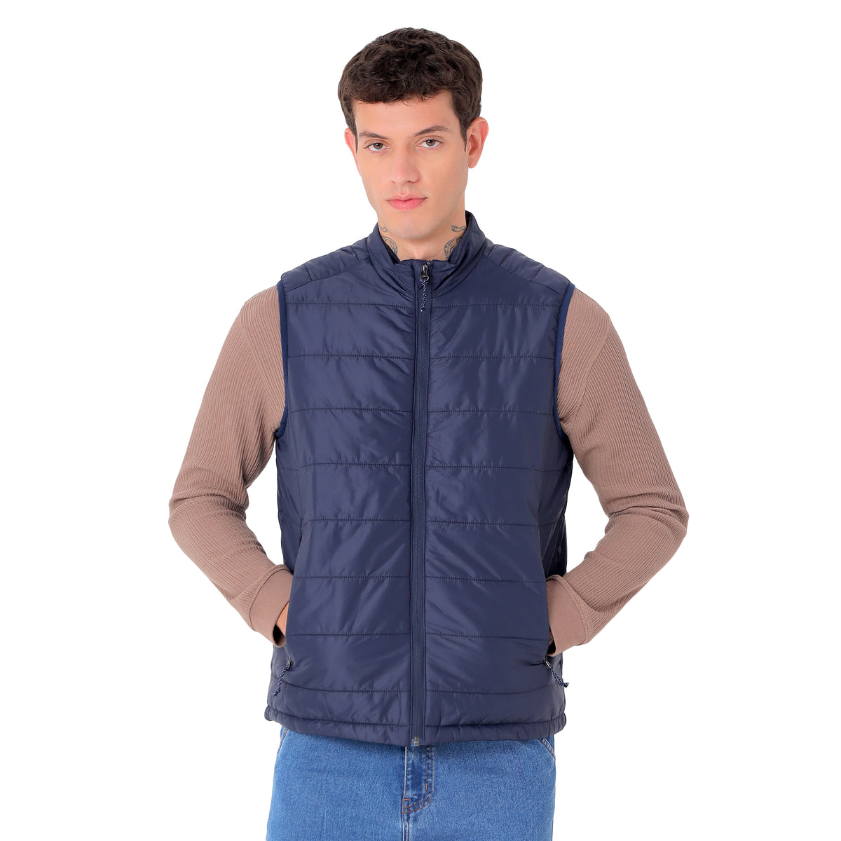 Men's Lightweight Packable Jacket - Water-Repellent (WH200) – Navy-thumbmail-1
