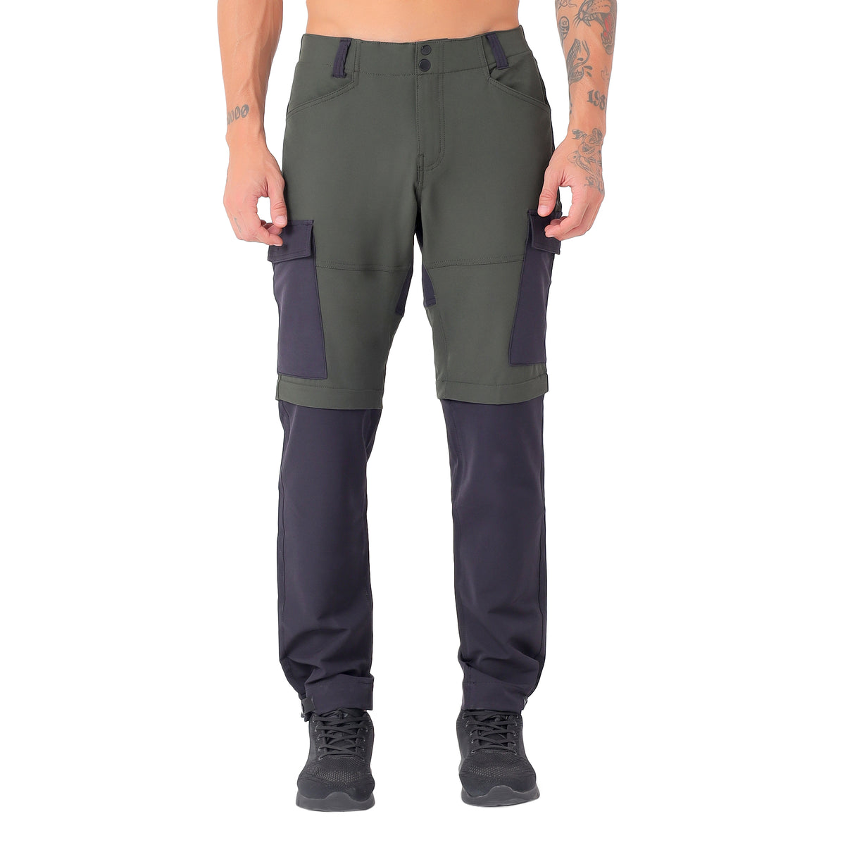 Convertible Cargo Pants with 5 Pockets – Water Resistant (EH1102) Uniform Green
