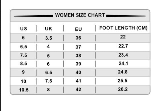 Women Trail Running Ultra Grip Lightweight Sports Shoes (TR2012) Grey-Pink Size Chart
