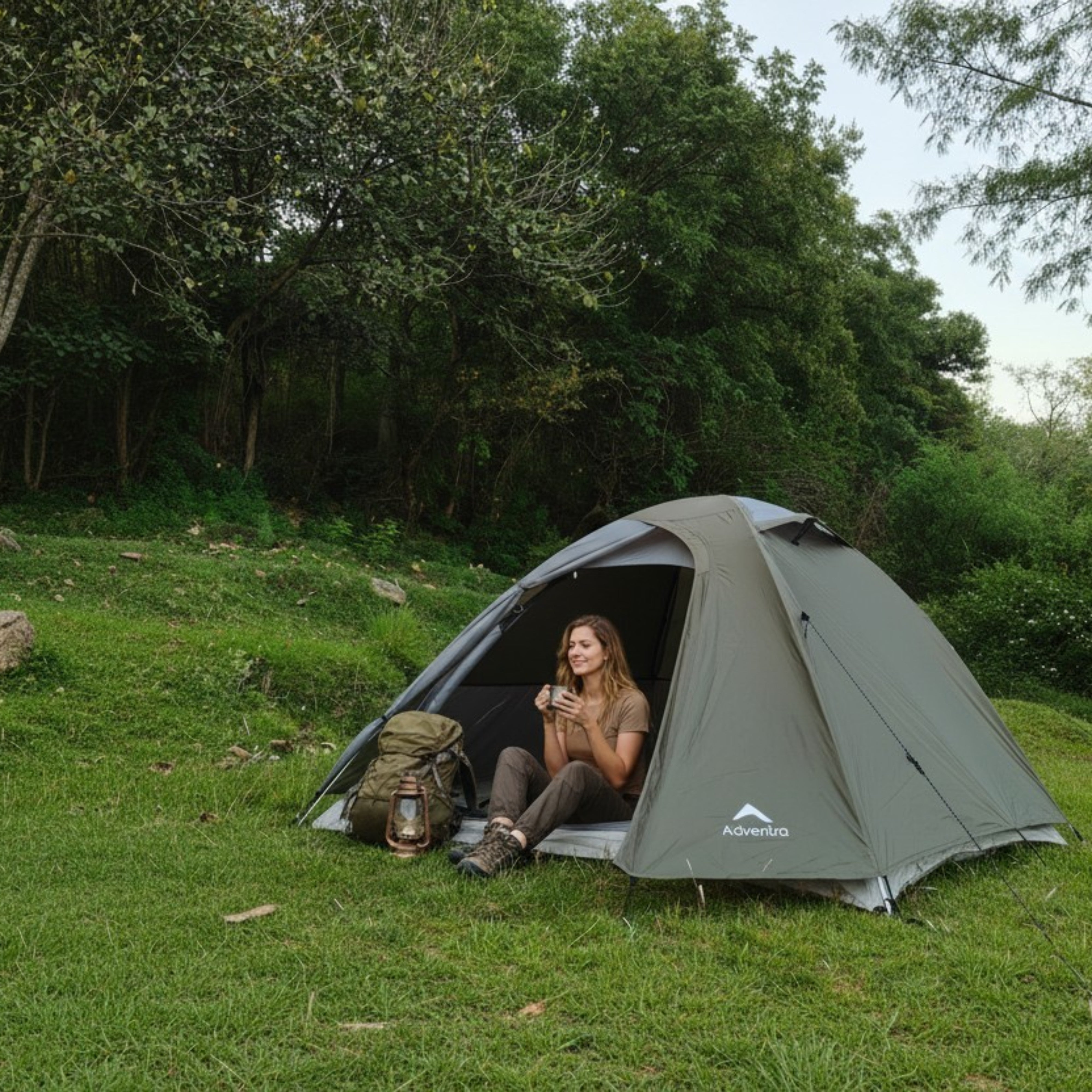 3 Person Waterproof Camping Tent with Aluminium Poles | ET1103-thumbmail-10