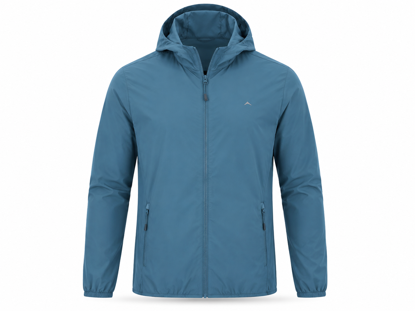 Men's Lightweight Hooded Windcheater Full Zip Jacket - Sky Blue (WC900)