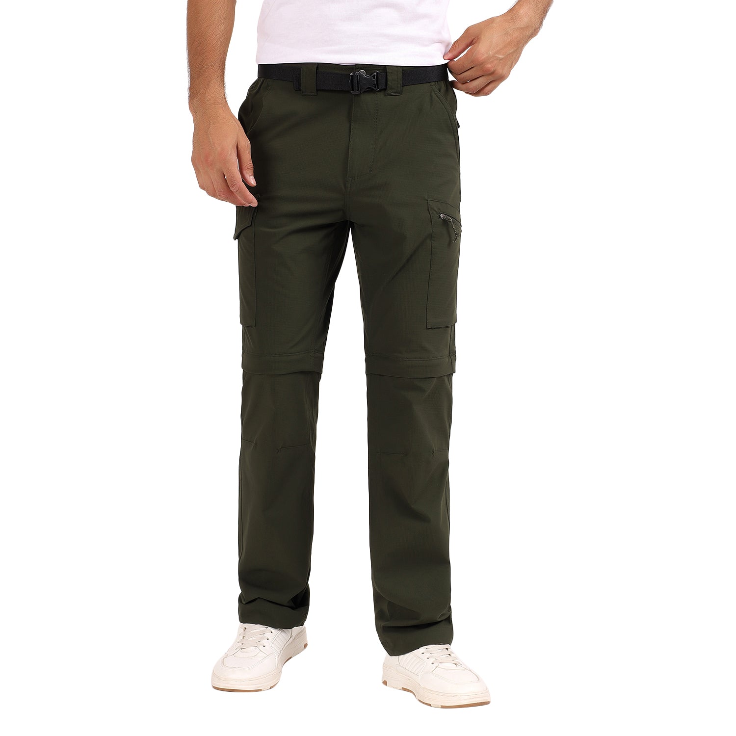 Convertible Cargo Pant Lightweight, Multi-Pocket | AS1000 | Olive-thumbmail-1